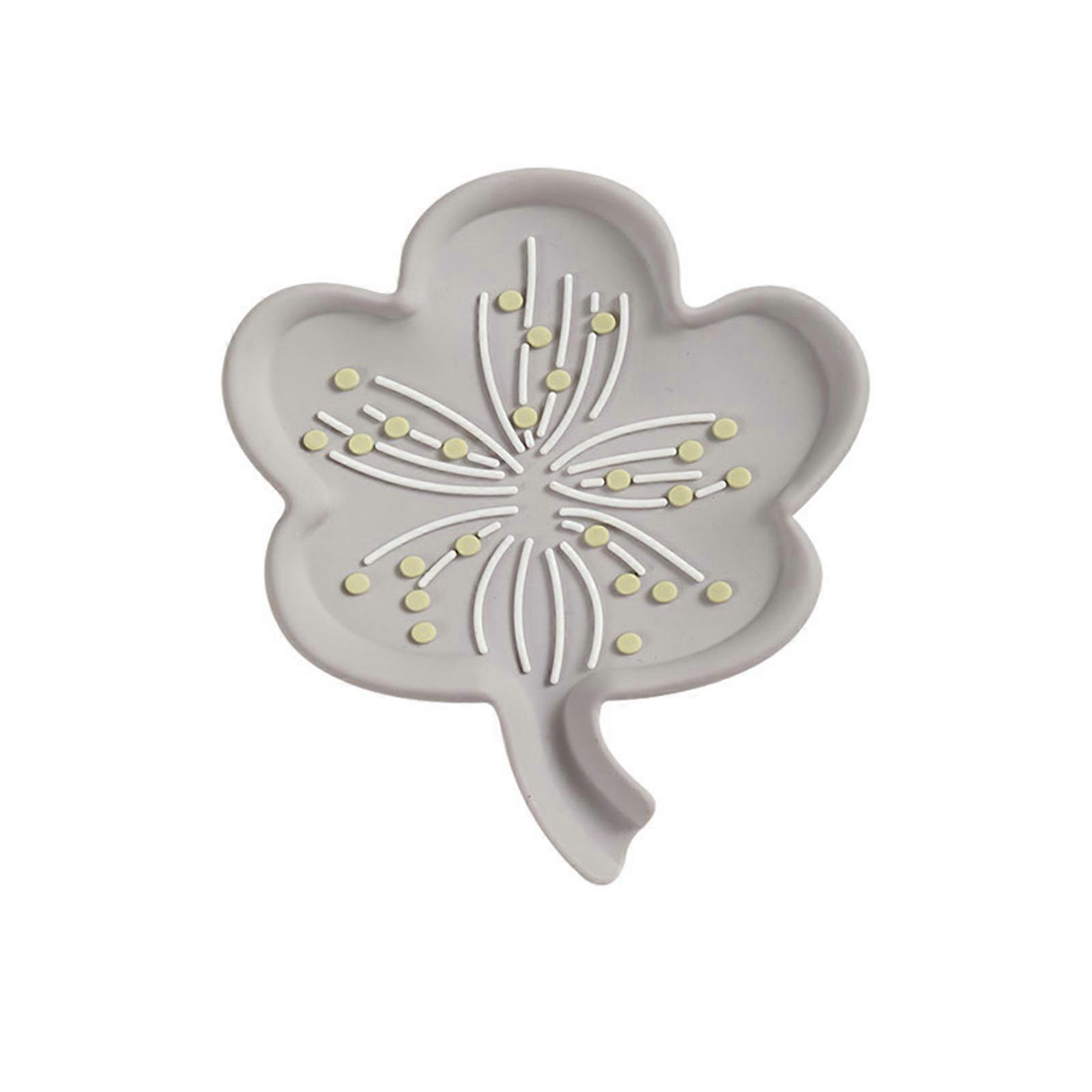 Creative Silicone Soap Holder Container Flower Shape Toilet Soap Dish Tray Drain Water Box Washroom Bathroom Accessories