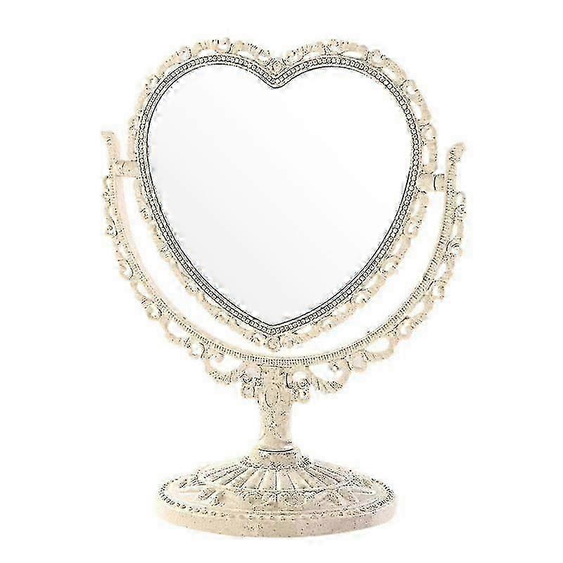 Heart Shaped Mirror Desktop Dressing Table Makeup Mirror