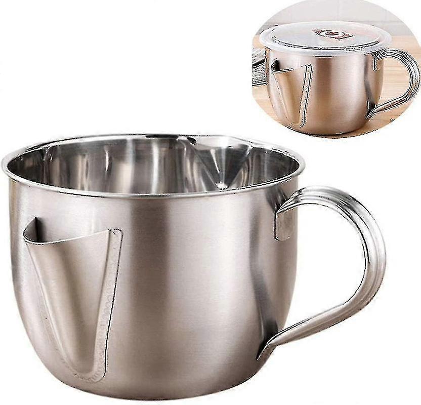 Fedtudskiller til saucer Sovsebåd Rustfrit stål Fedtseparator Kande Sauce Kande Fedt