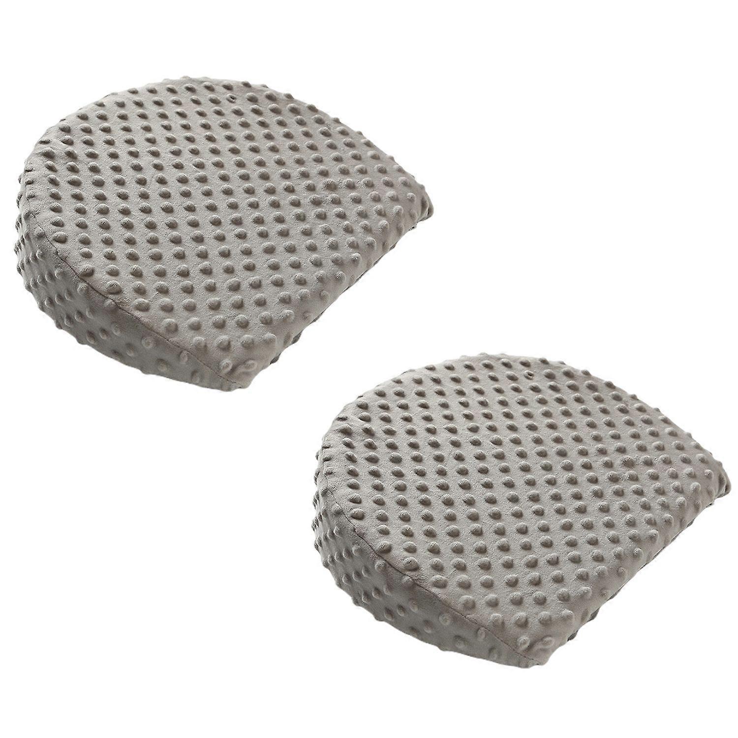 2pcs Maternity Lumbar Side Sleeper Wedge Pillow - Grey