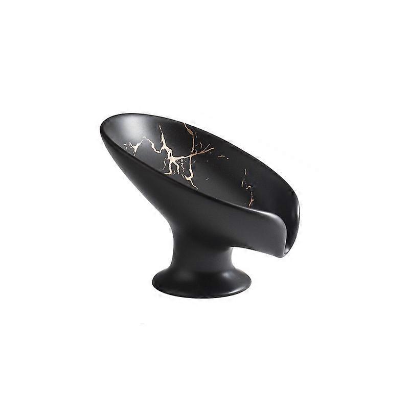 Soap Holder Ceramic Leaf Shape,Self Draining Soap Holder Keep Soap Dry