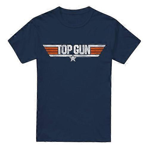 Top Gun Mens Distressed Logo T-Shirt