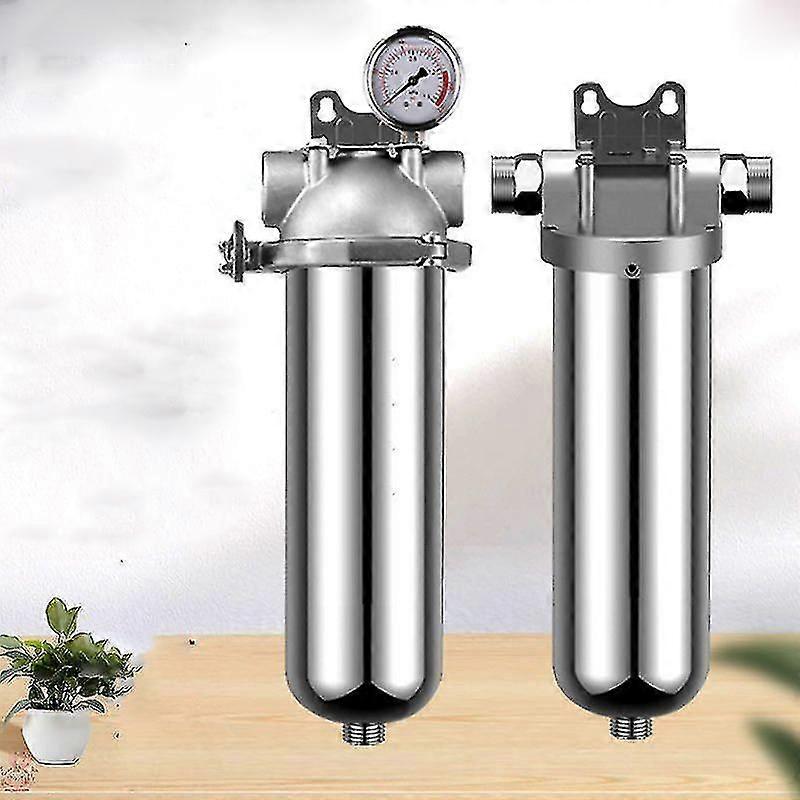 Forfilter for hele huset for husholdningsbrønnvann, 304 rustfritt stål høystrøms tilbakespylingsvannfilter