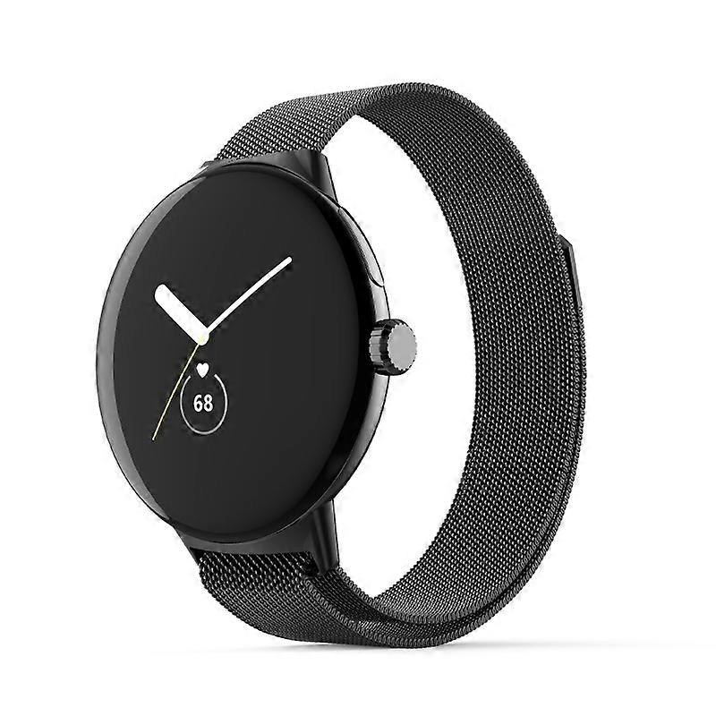 Til Google Pixel Watch Milanese rustfrit stål metal urbånd