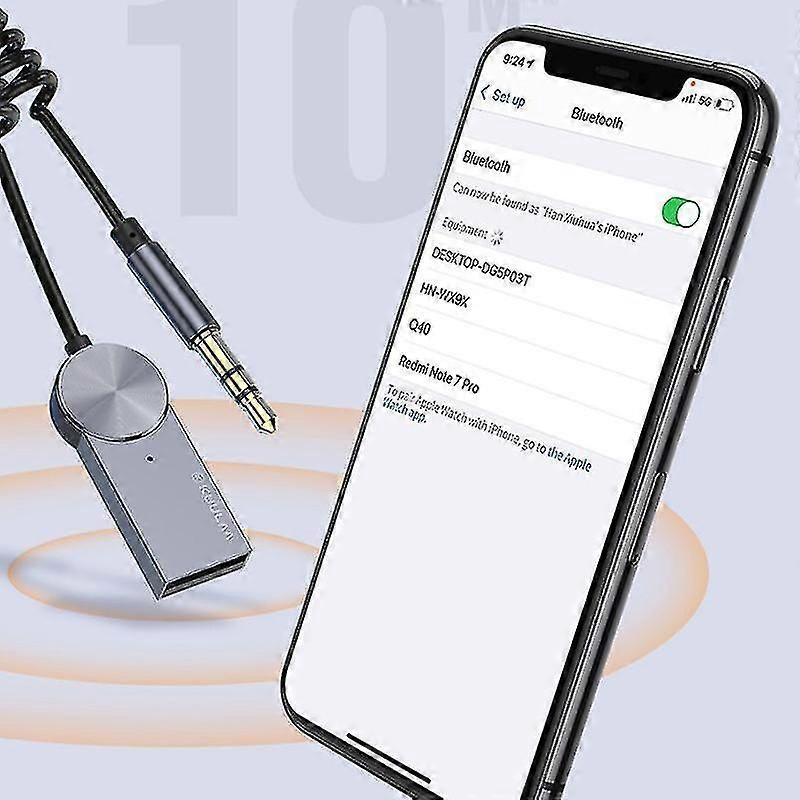 Aux Bluetooth Adapter Dongle Cable For Car 3.5mm Jack Aux Bluetooth 5.0 Receiver