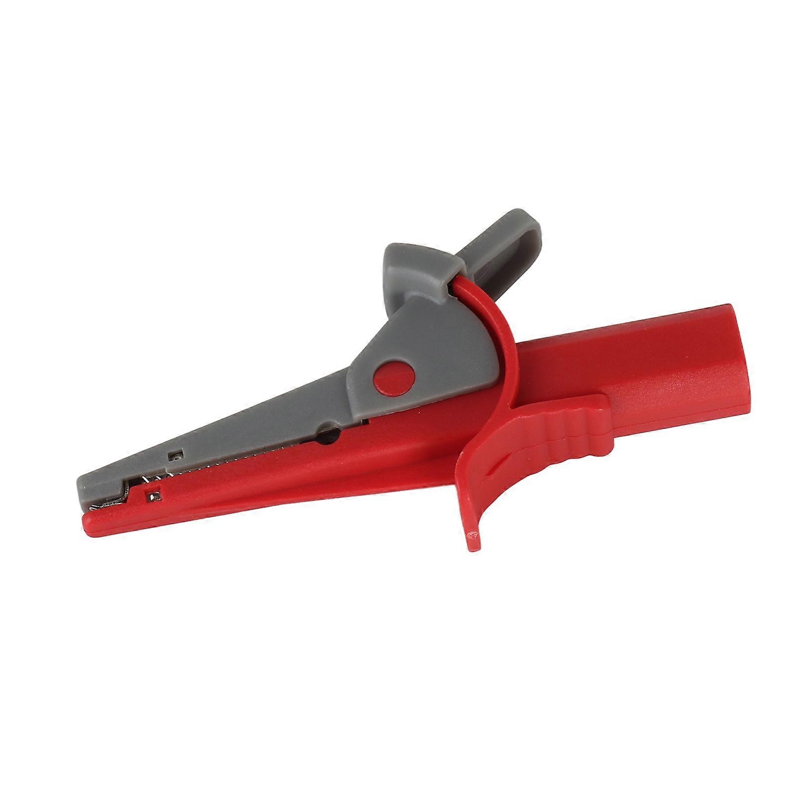 Insulated Test Clamp Safe 20mm Opening Current Test Clip with 4mm Banana Socket for Car Trucks Electrical ProjectsRed