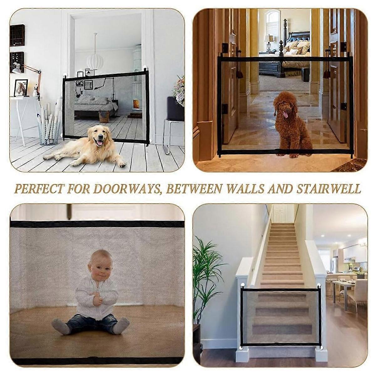 A closer look at Sliding Dog Gate For Hallway Installation