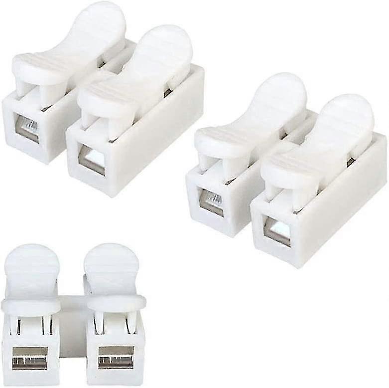100 Pcs Acsergery Gift Ch2 Spring Wire Connectors, Electrical Cable Clamp