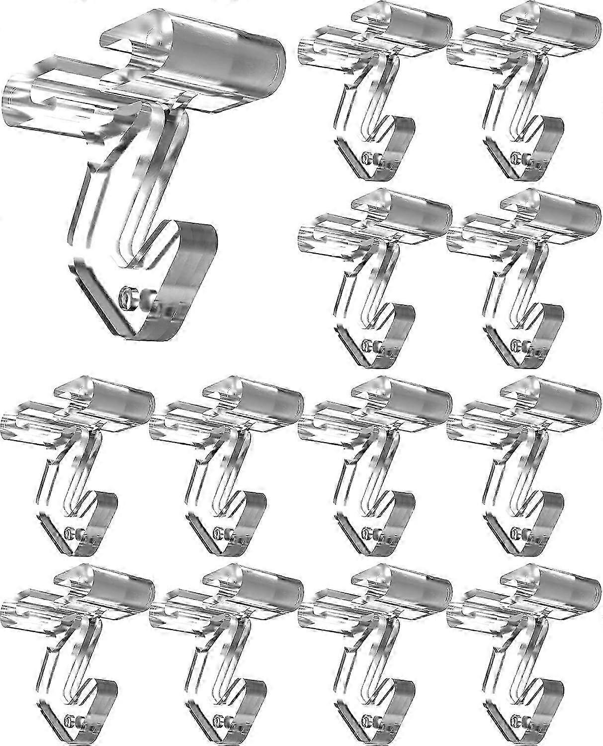 Clear Ceiling Hooks for Classroom, 12 Pack Polycarbonate Ceiling Hooks for