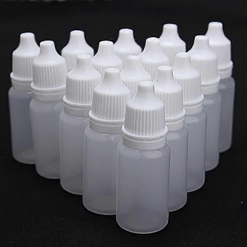 50PCS 10ml Empty Plastic Eye Dropper Bottle Liquid Safety