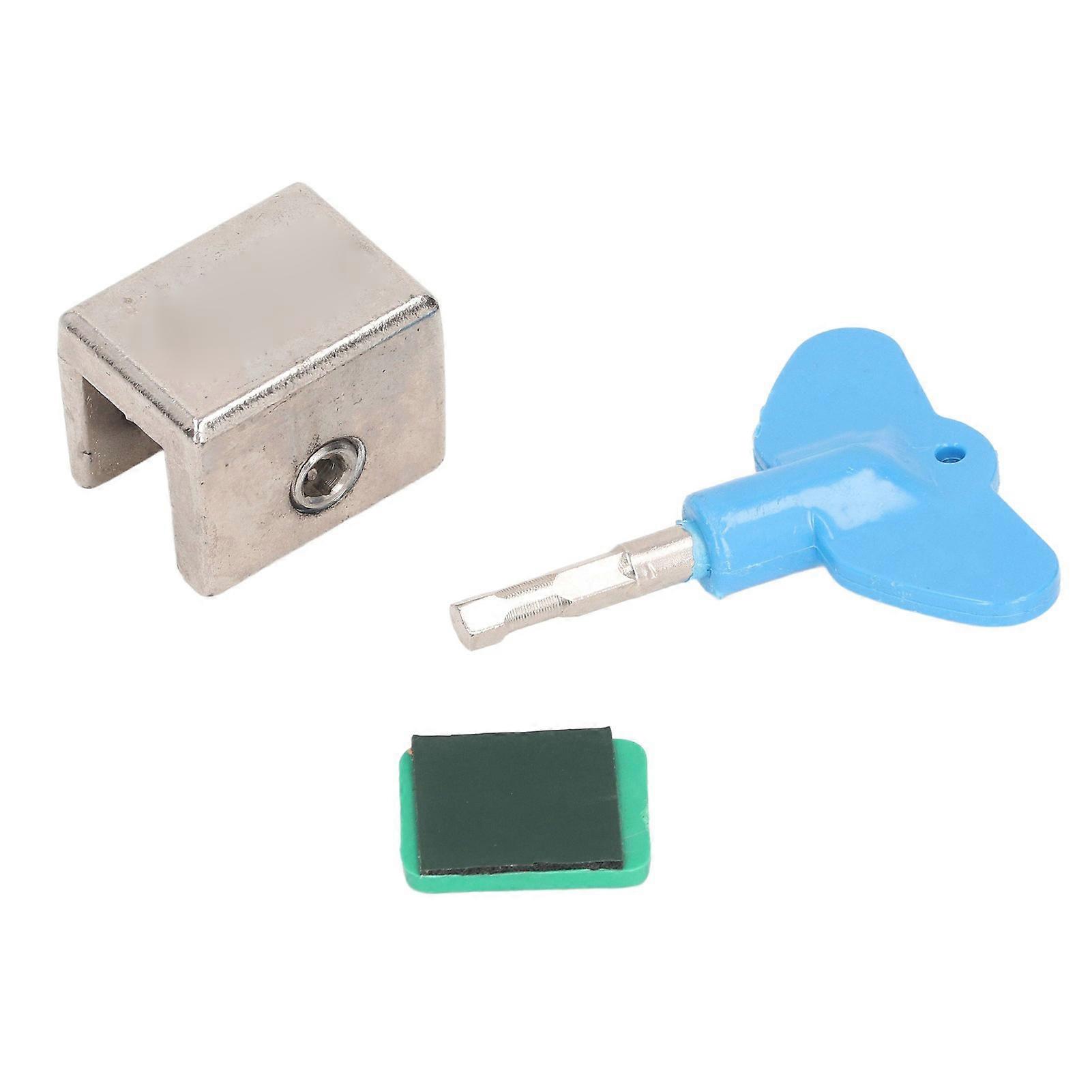 Sliding Window Locks Zinc Alloy Window Security Stoppers with Key for 2‑8mm Thick Screen Window Track