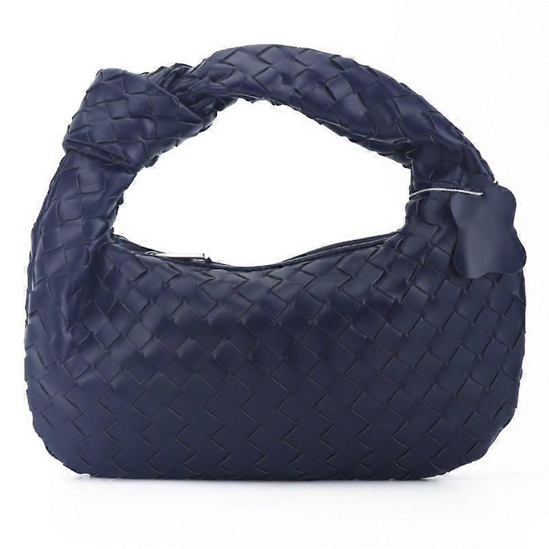 المنسوجة الجلود هوب زلابية حقيبة عشاء حقيبة يد للنساء محفظة هوبو حقيبة معقود المنسوجة الصيف مخلب حقيبة