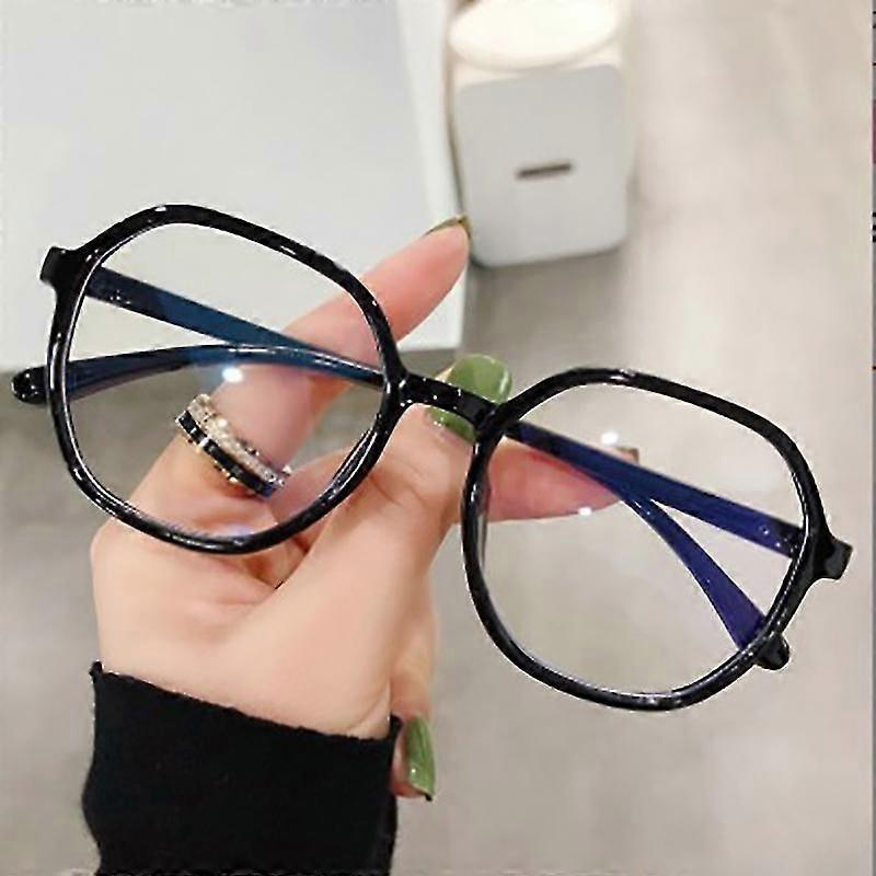Lunettes de lecture Polygon Presbyte Lunettes de vue Monture Femmes Nouveau noir 250