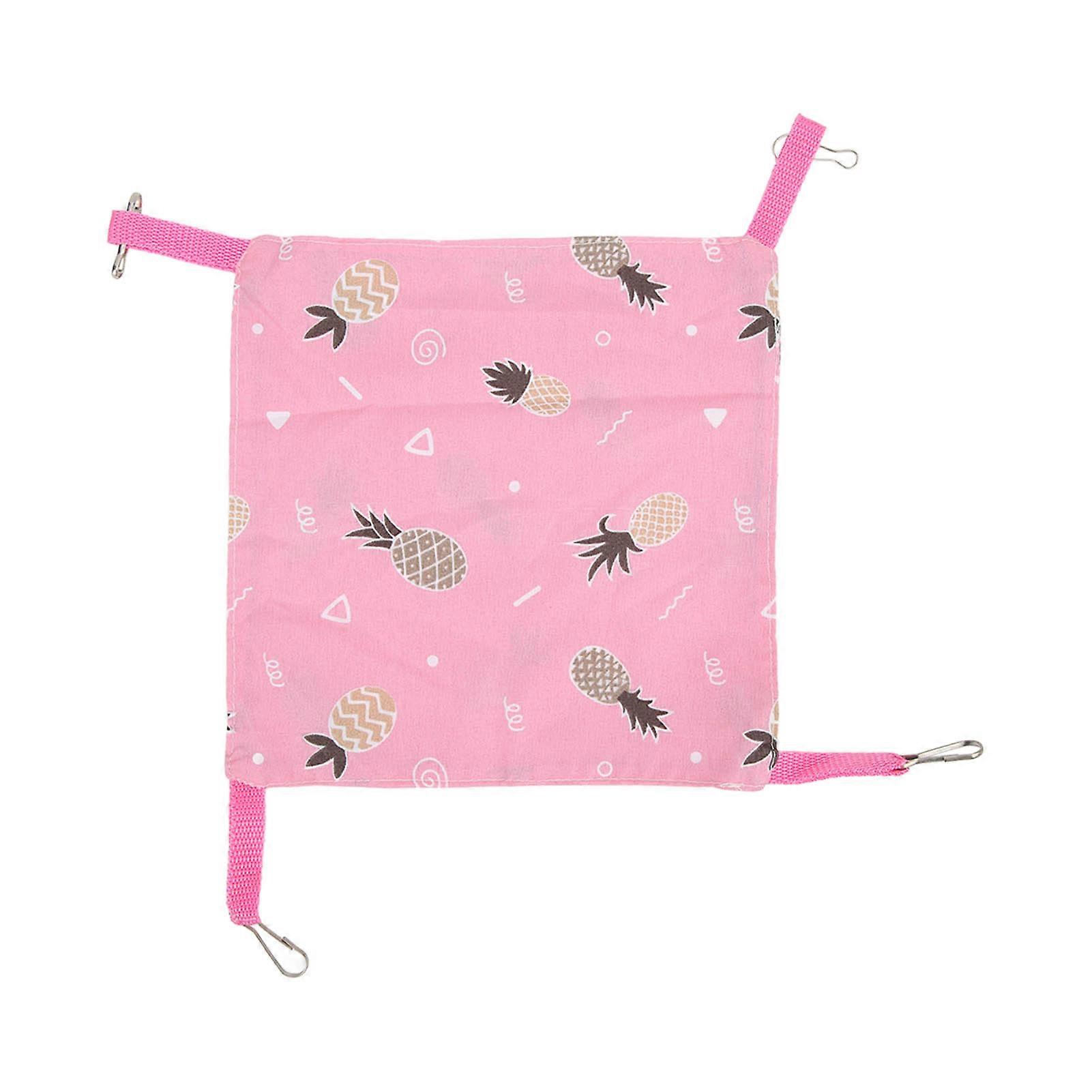 Summer Hamster Hammock Breathable Hanging Bed 33x33cm for Hamsters Kittens Chinchillas - Soft Fabric, Easy to Clean