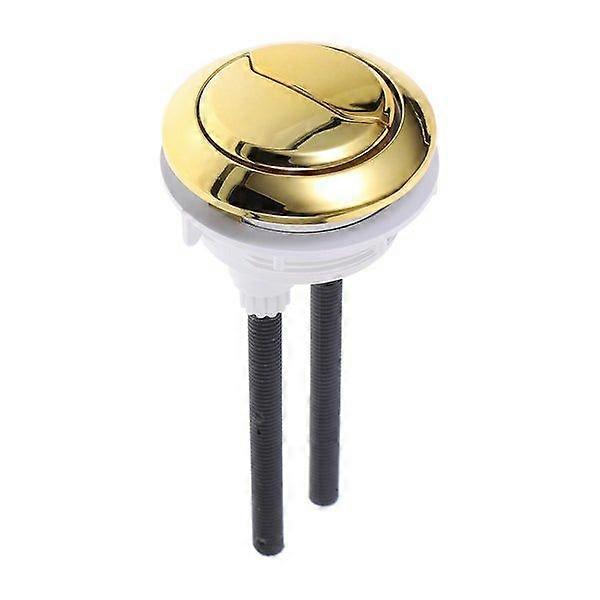 Dual Flush Toilet Button - Golden ABS, Universal Compatibility, Easy Replacement, Durable Construction, Customizable Length