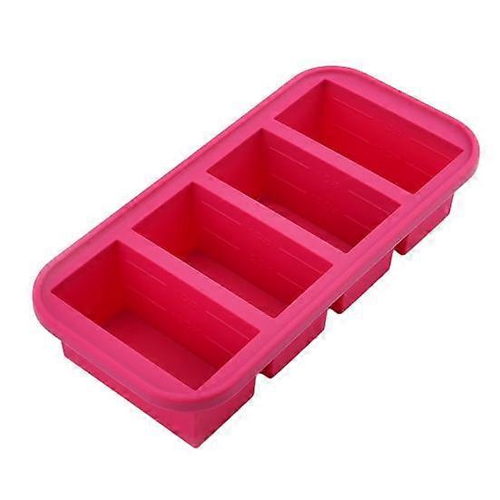 Silicone Freezer Tray with Lid Leak-proof Soup Freezer Container BPA-Free Space-saving