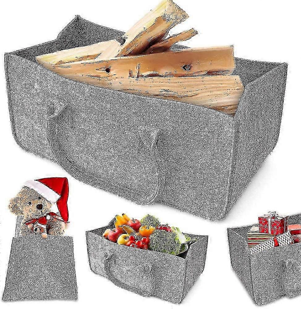 حقيبة من اللباد، حقيبة حطب، سلة حطب، رف صحف من اللباد