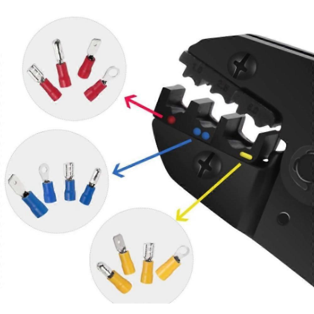 Yellow Insulated Crimp Connectors, Industry Standard, Color-Coded