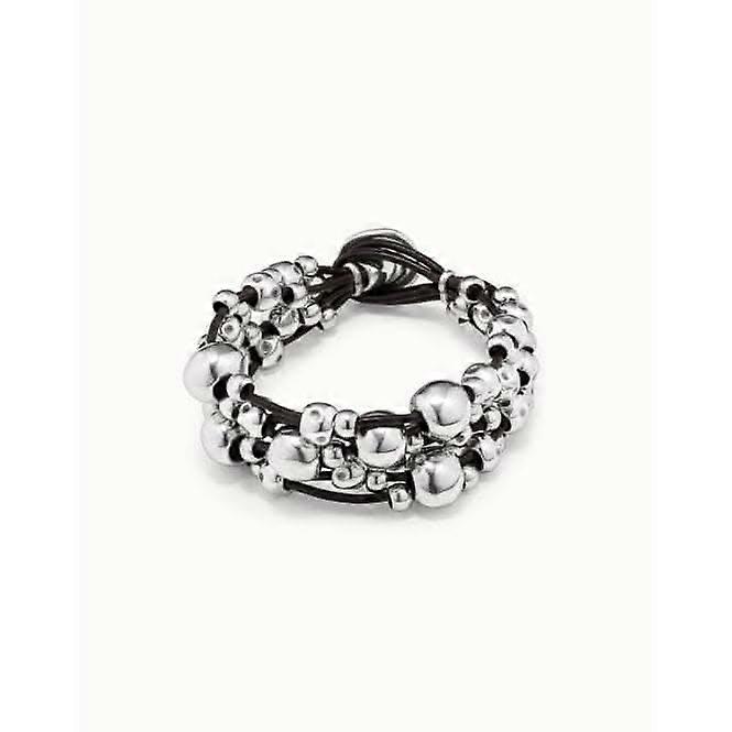 Multivitamins Silver Leather Bracelet