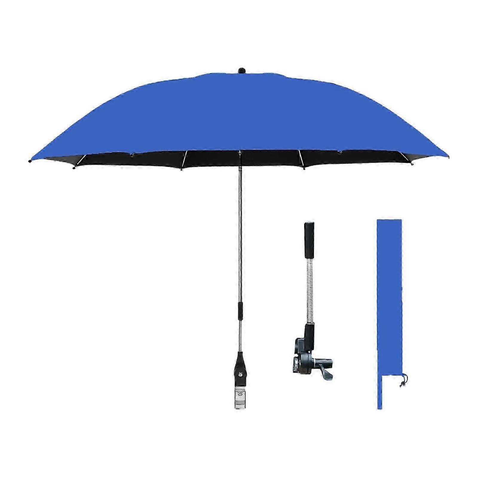 42 Beach Chair Umbrella with Clamp Universal Multipurpose Stroller Umbrella