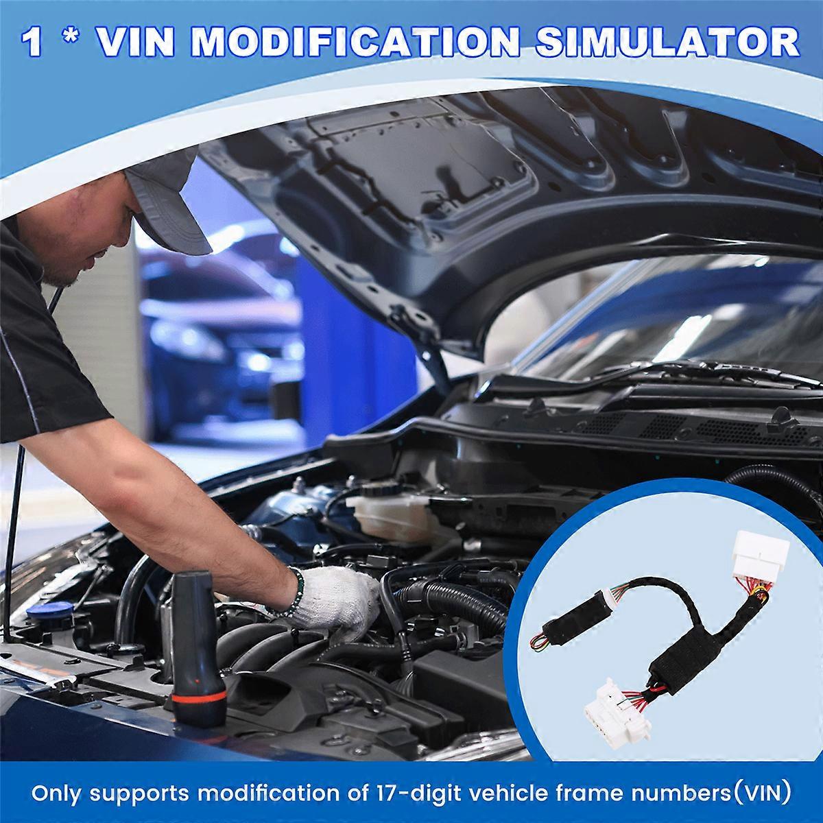 Simulateur de modification de VIN de voiture réutilisable Simulateur OBD EOBD Modification du numéro de cadre