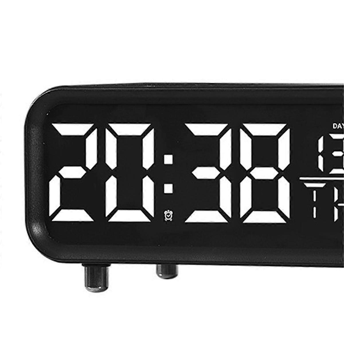 LED Wireless Charging Desk Clock Multifunctional Night Light Clock Simple Hotel Alarm Clock Modern D