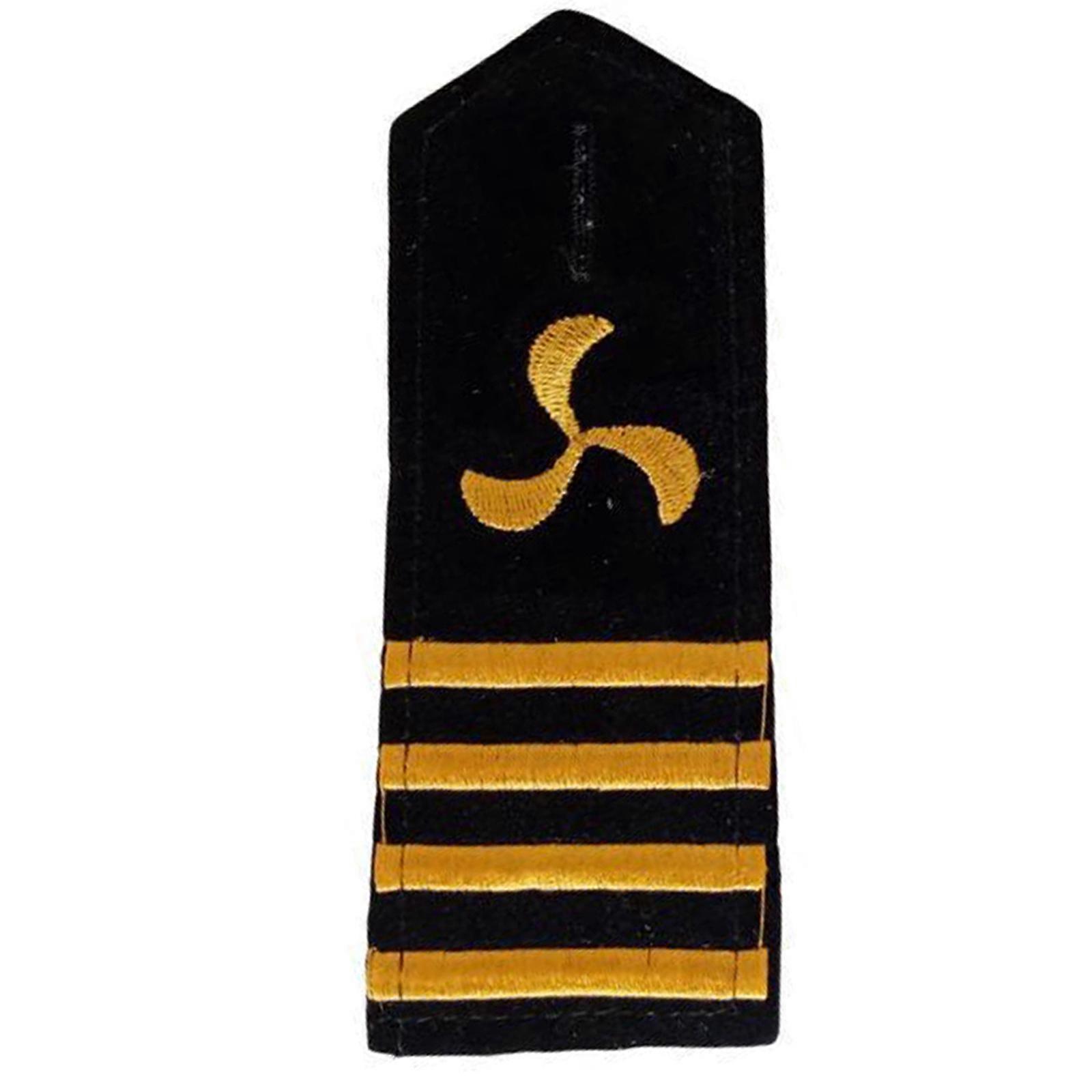 Sailor Uniform Epaulets Professional Sailor Epaulettes with Bars Stage Performances Epaulet Costume Shoulder Bars  propeller four bars