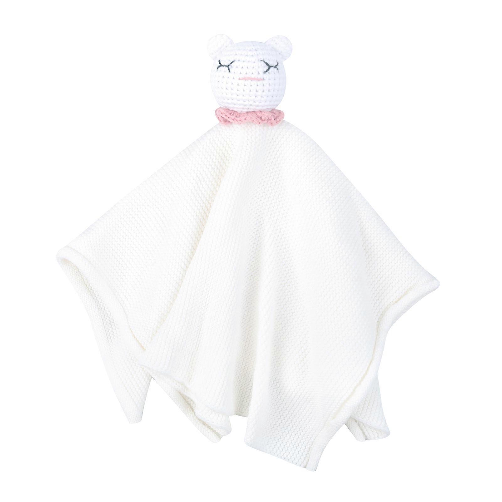 Cartoon Baby Soother Towel Cute Animal Appease Bib Sleeping Doll Multifunction Pacify Handkerchief for Calm Sleep & Fun  C4