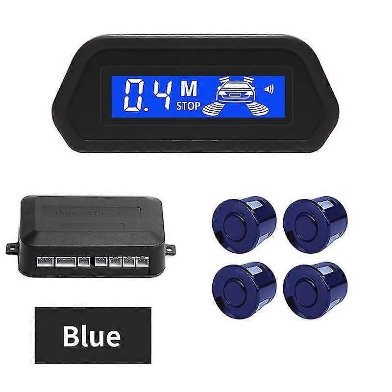 Reverse Parking Sensor Complete Kit 4*22mm Sensors With Digital Display Beep Eight Colors