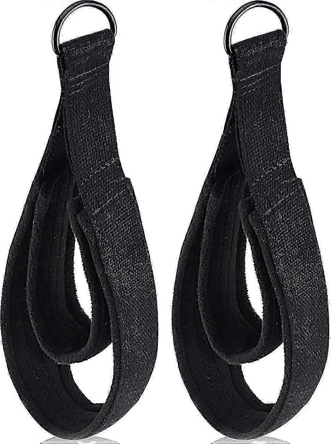 2pcs Pilates Double Loop Straps For Reformer, Feet Fitness Equipment Straps, Double Padded D-ring Loops, Yoga Double Loop Straps Handle Straps, Pilate