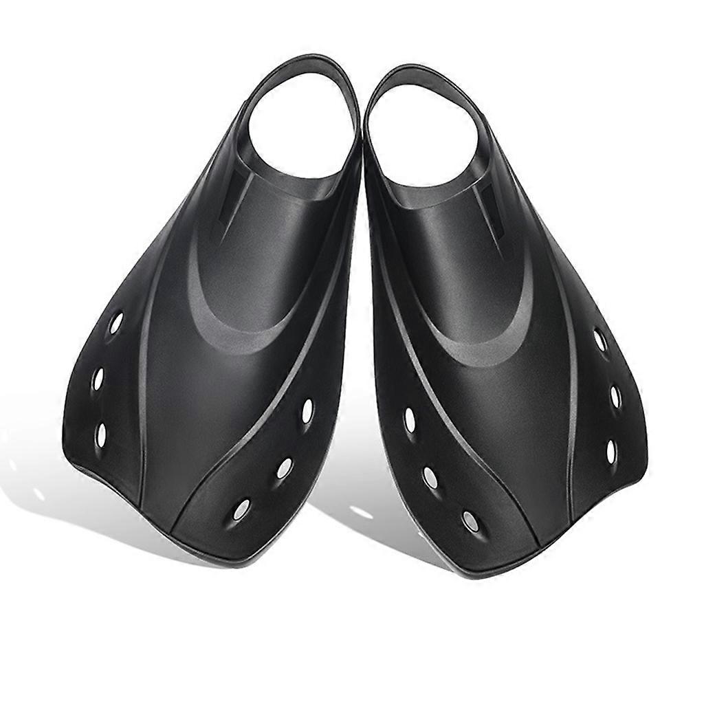 1 Pair Snorkel Fins Adjustable Open Heel Swim Flippers Short Swim Fins for Snorkeling Diving Swimming Adult Men Womens  S