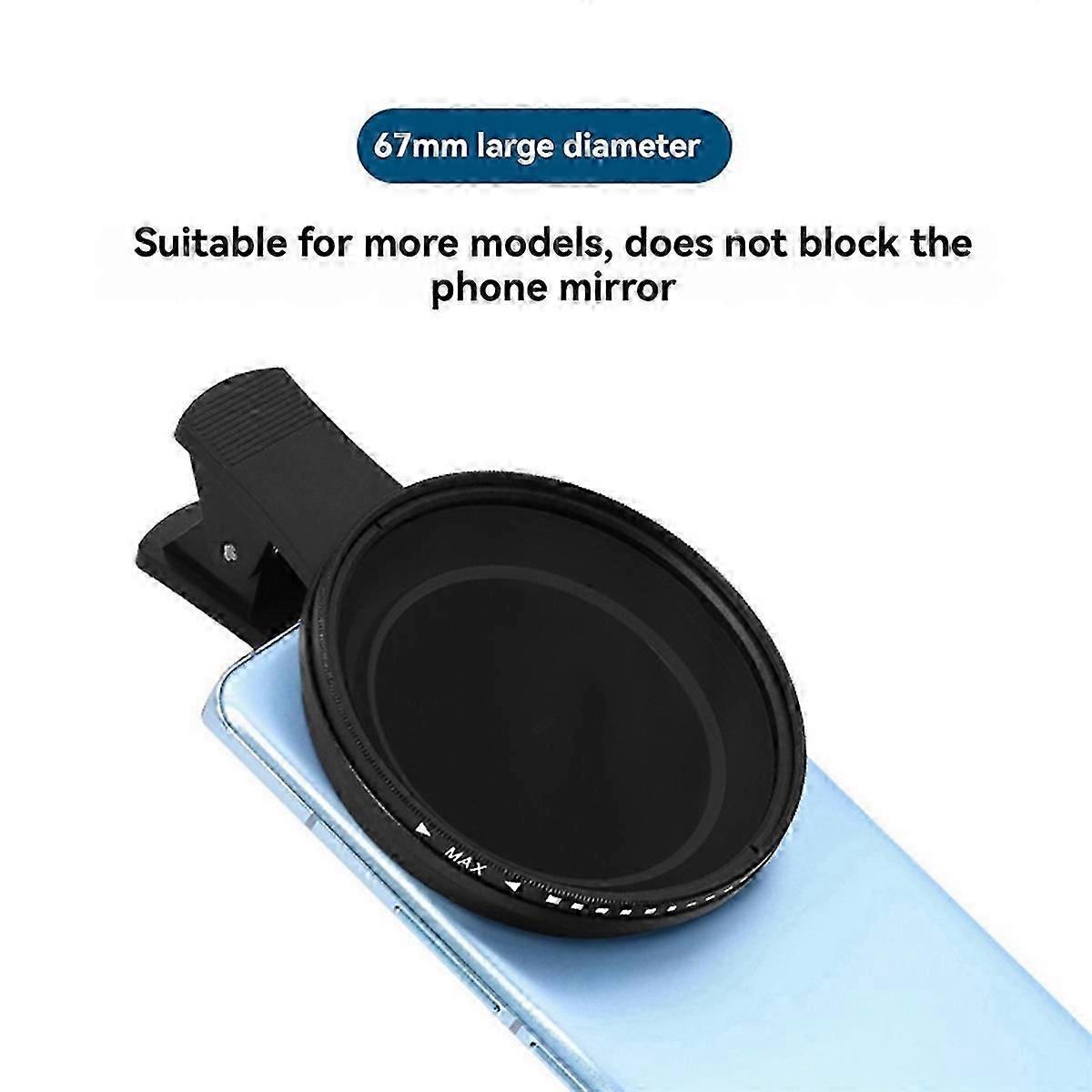 67mm CPL Universal with Clip Portable Professional Polarizer Camera Lens Filter for Smartphones Mobile Phone