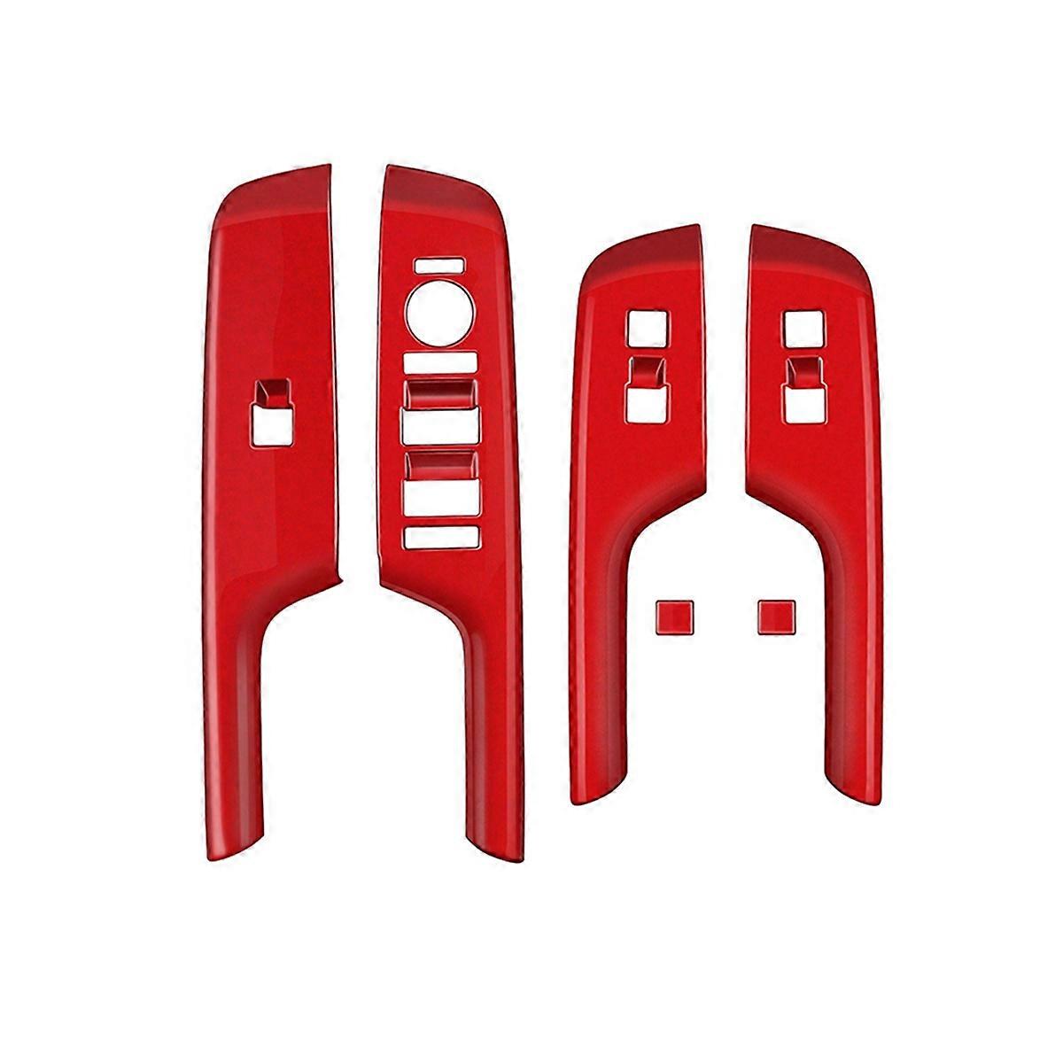 For Window Glass Lift Switch Trim Frame Red