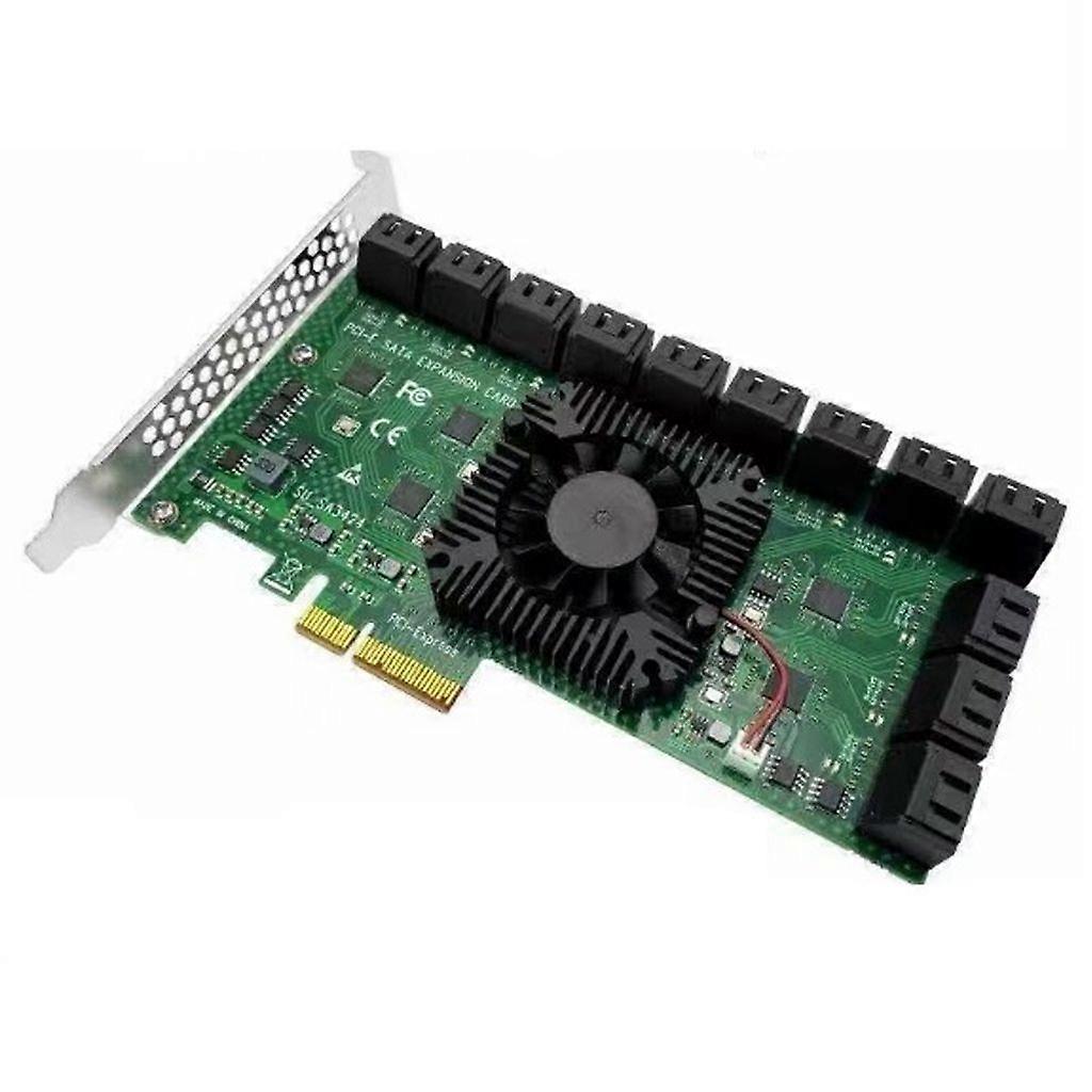 Carte PCI-E vers SATA 3.0 8 ports Carte d’extension de contrôleur PCI-E vers SATA3.0 16X