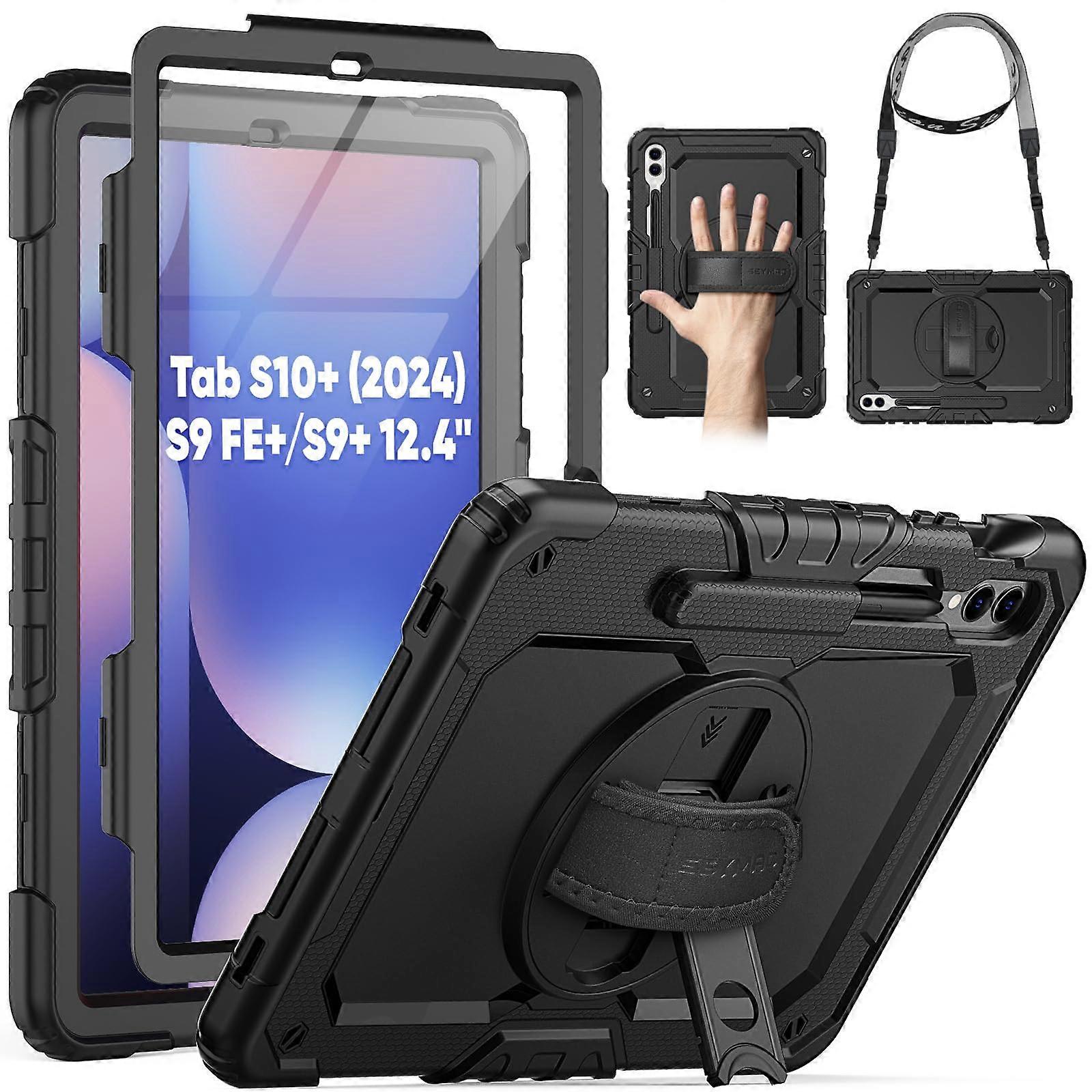Case with screen protector stand and for 12.4" tablets