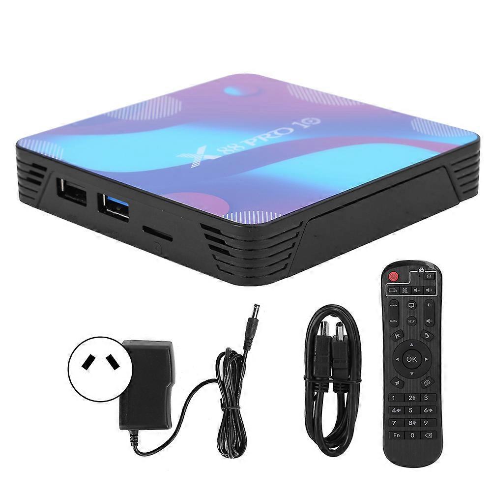 X88 PRO10 Internet TV Box Double Frequency WIFI Bluetooth 4.0 für Android 10.0 100-240V