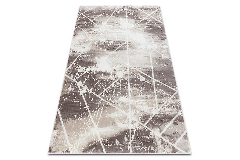 Carpet CORE 1818 Geometric - structural, two levels of fleece, ivory / white
