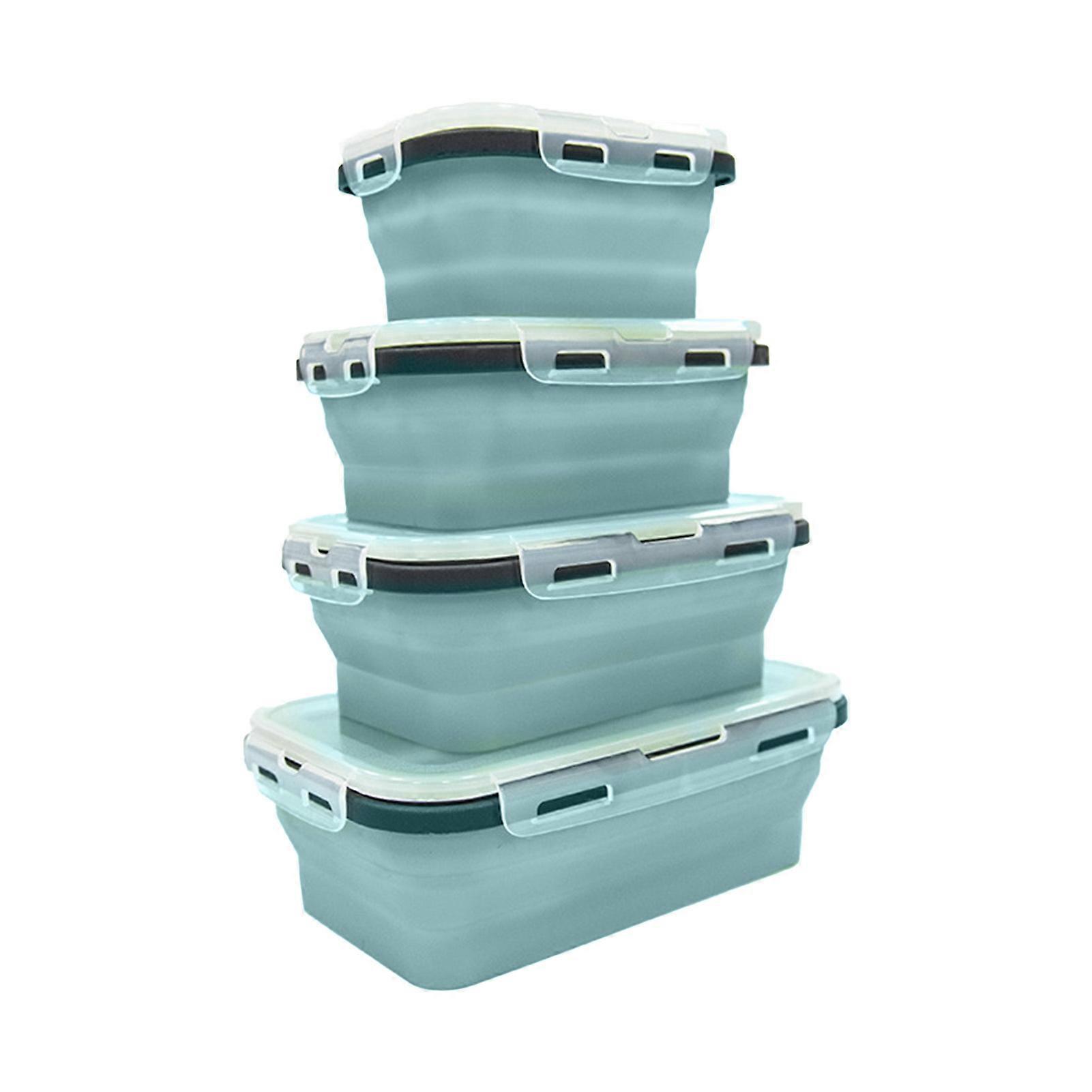 Collapsible Food Storage Containers Safe Material Reusable Stacking Snack