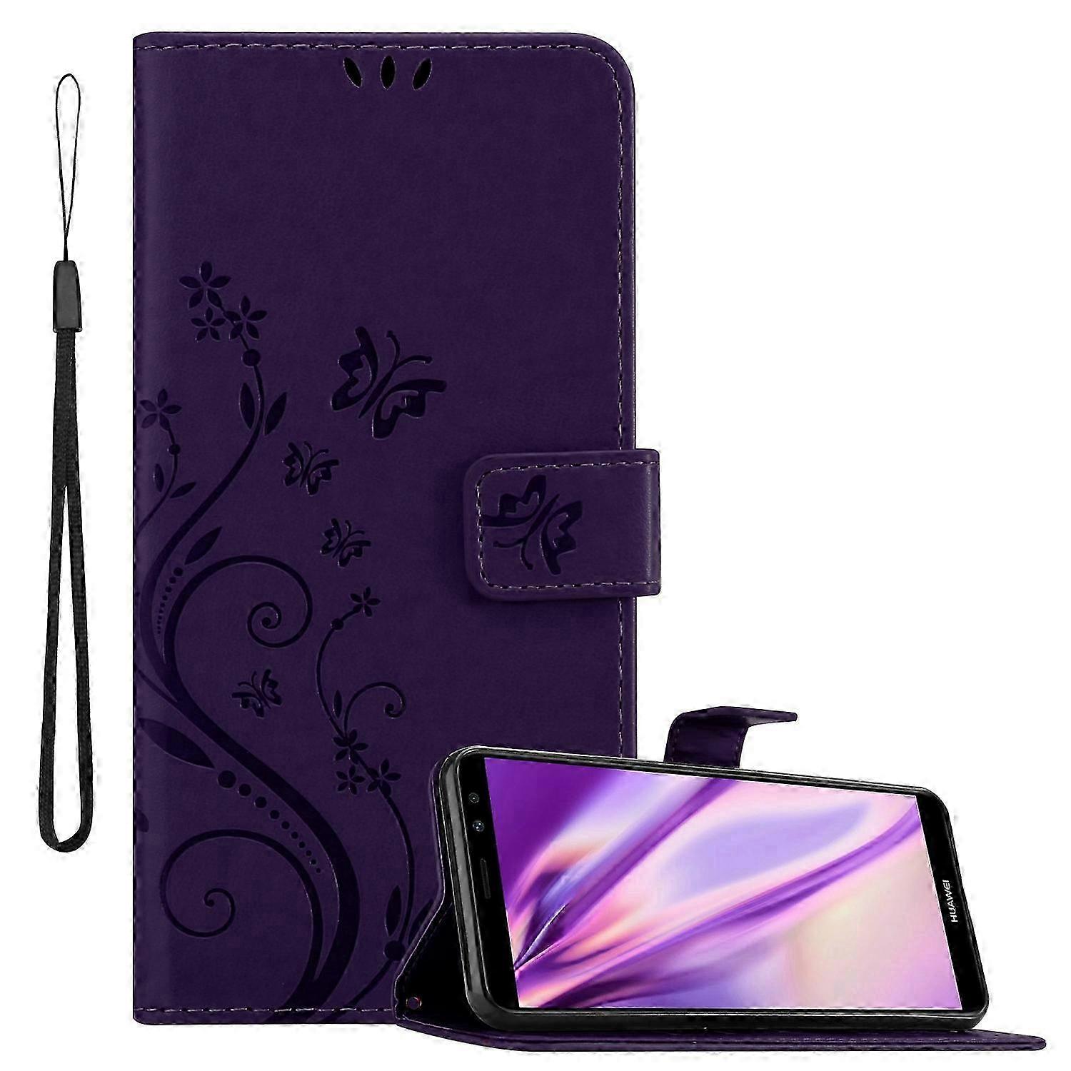 MATE 10 Lite / NOVA 2i Protective Case with Floral Design and Card Slot