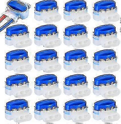 موصلات كابل 20 قطعة لجزازة العشب الروبوتية ، مشابك الكابلات المقاومة للماء ، موصلات الكابلات ، مشابك التوصيل للحديقة ، روبوت القص الخارجي