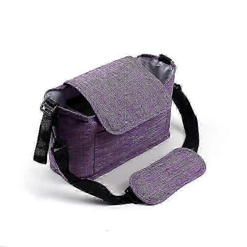 Purple, 1 pcs Hanging Bag for Stroller Large Capacity Storage Bag for Baby