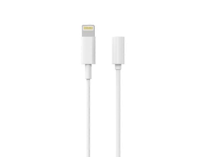 Sinox PRO Lightning Jack adapter w/original Apple™ chip. 0.15m. White