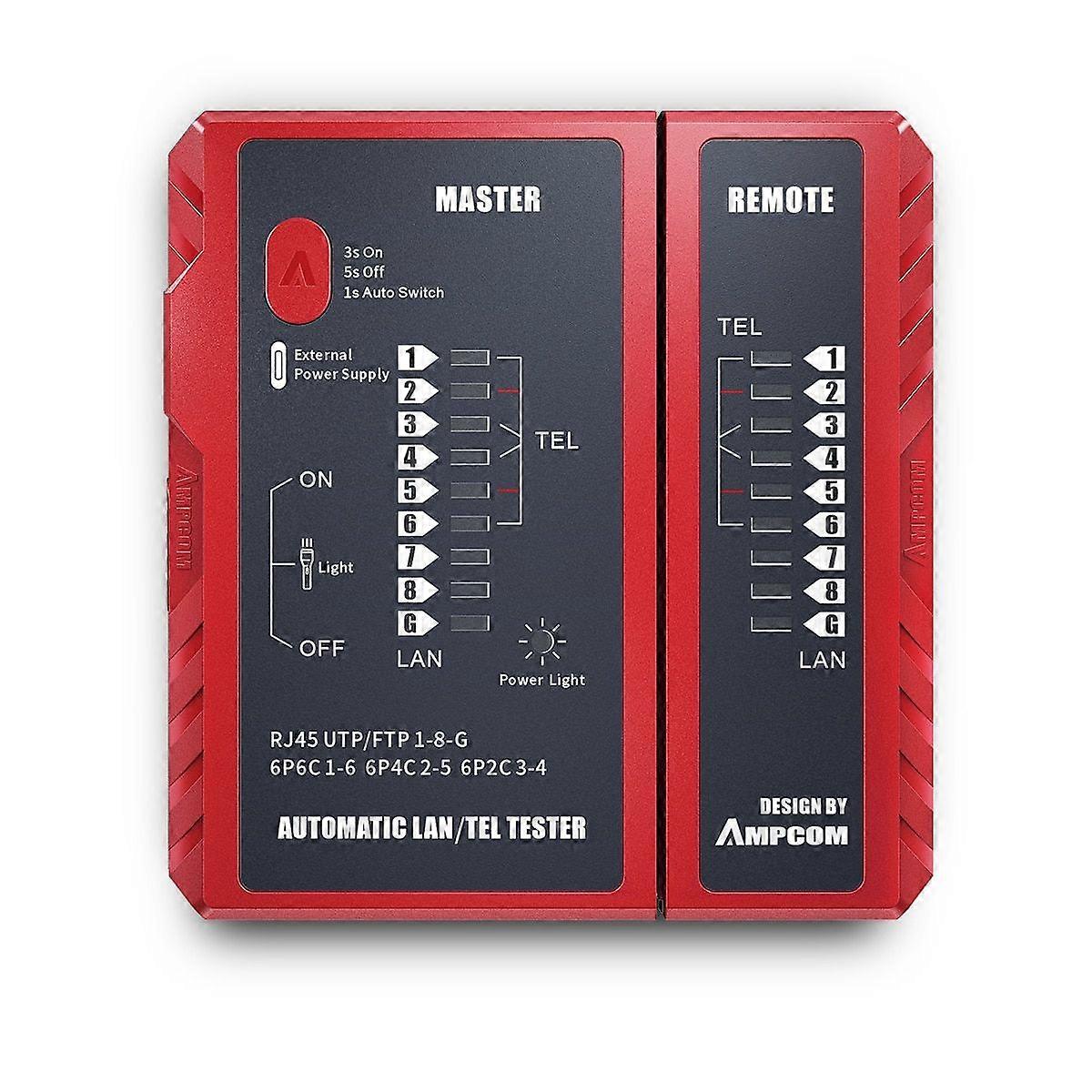 Network Cable Tester LAN Wire Tester Tool Networking Tool Ethernet Cable Repair For RJ45 RJ11 RJ12 CAT5 CAT6 CAT7 CAT8