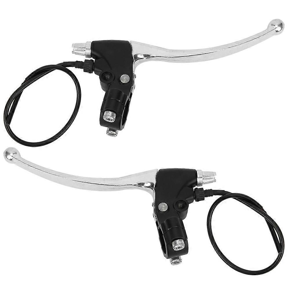 1Pair Electric Bicycle Universal Brake Lever All Aluminum Short Wire Handle Left and Right