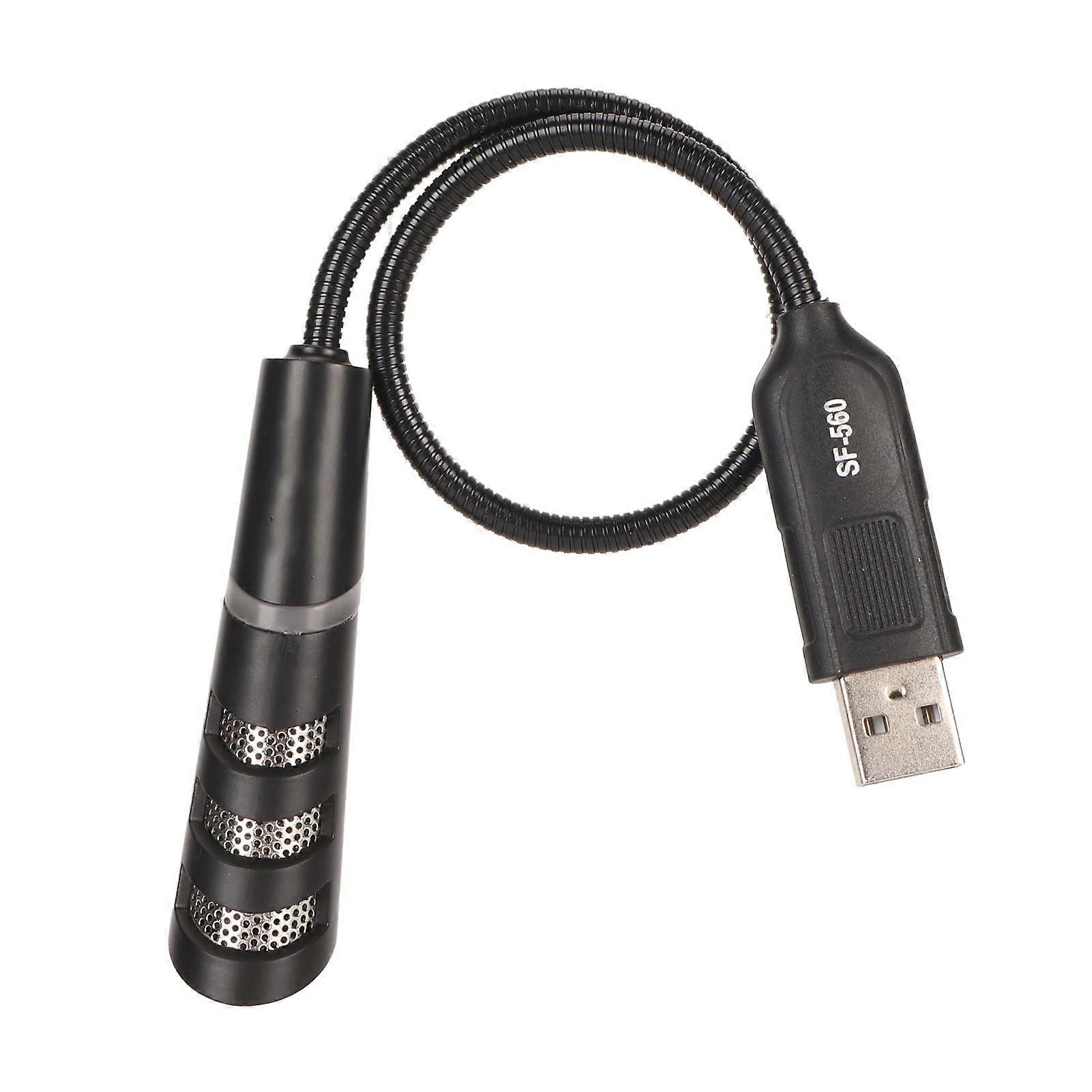 Mini Noise Reduction One Button Mute Design Drive Free USB Gooseneck Microphone for Laptop Desktop Computer