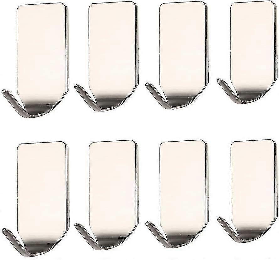 8pcs Bath - Towel Hooks Kit Less Steel Hooks