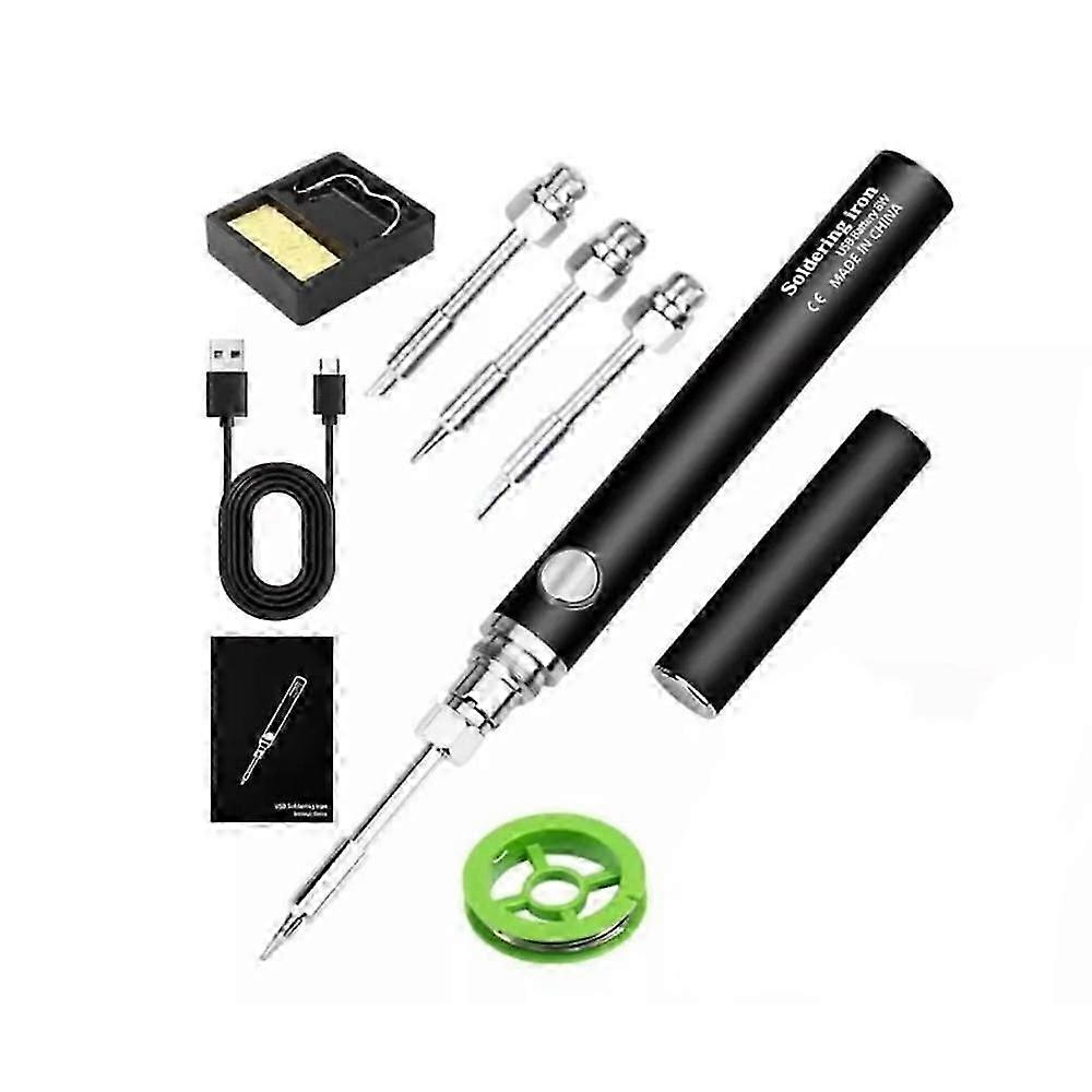 طقم لحام الحديد اللاسلكي المحمول ، قلم لحام قابل لإعادة الشحن مع طرف حديدي