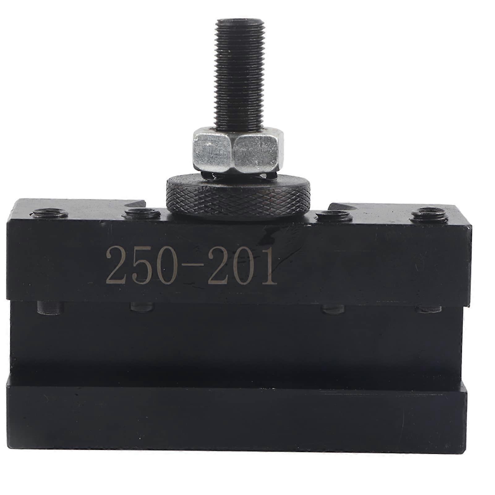 Tool Post Holder for CNC Lathe 250 201, Fast Change Assembly, High Carbon Steel, Durable Tooling Accessory