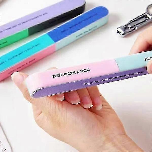 Nail file with 6 grinding functions, Perfect Nails in an Easy Way multi-color