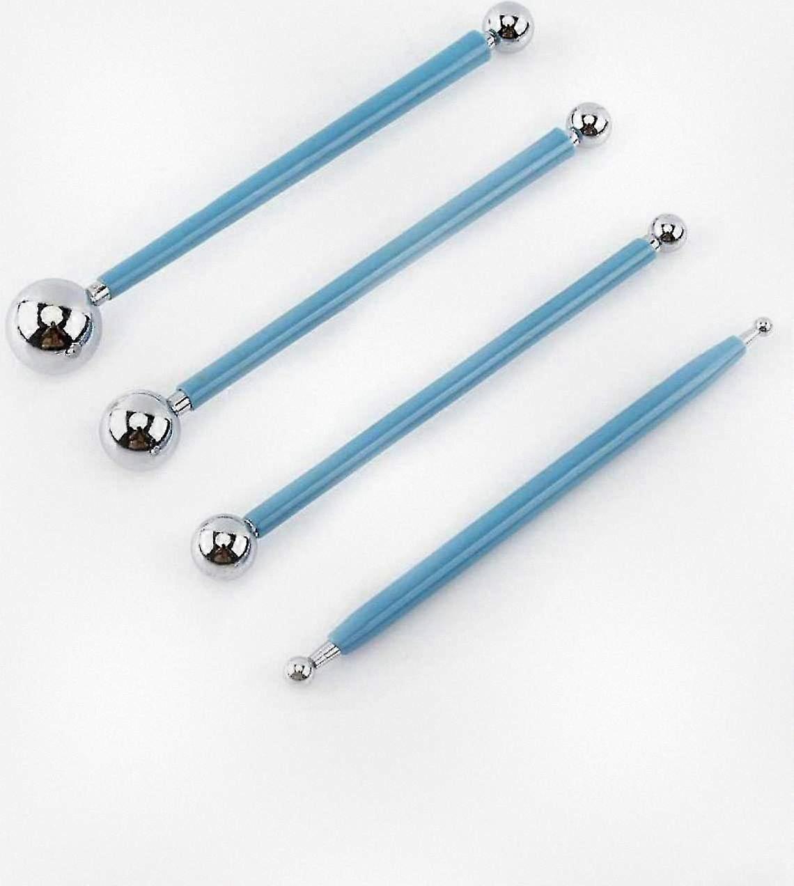 Metal Ball Sculpting Tools for Smooth Modeling, 4-Piece Set